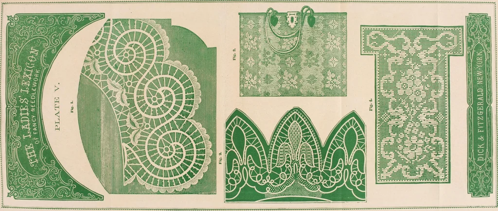 An illustration from The lady's manual of fancy work : a complete instructor in every variety of ornamental needle-work : including applique..., 1859, leaf 110