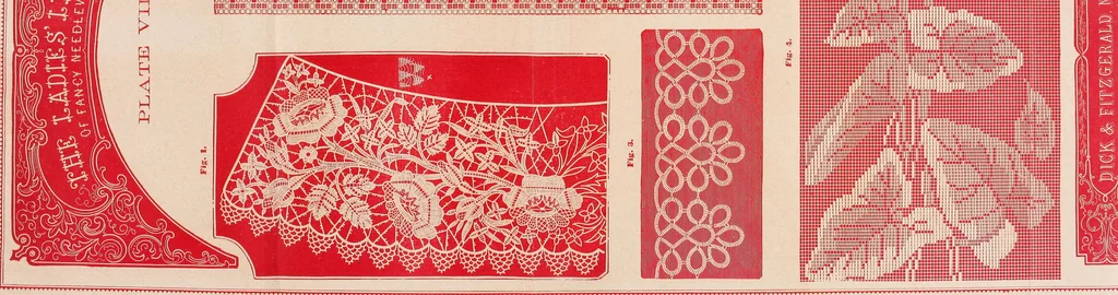 An illustration from The lady's manual of fancy work : a complete instructor in every variety of ornamental needle-work : including applique..., 1859, leaf 136