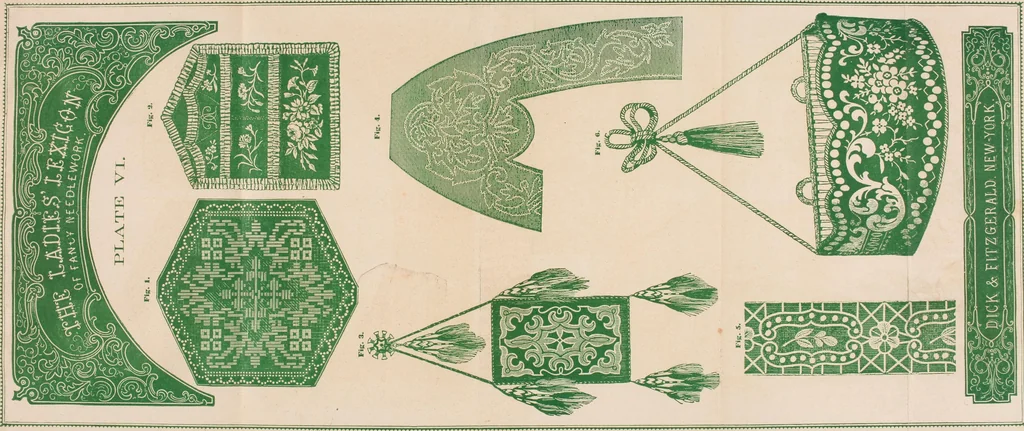 An illustration from The lady's manual of fancy work : a complete instructor in every variety of ornamental needle-work : including applique..., 1859, leaf 188