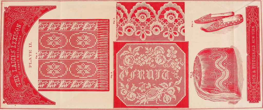 An illustration from The lady's manual of fancy work : a complete instructor in every variety of ornamental needle-work : including applique..., 1859, leaf 32