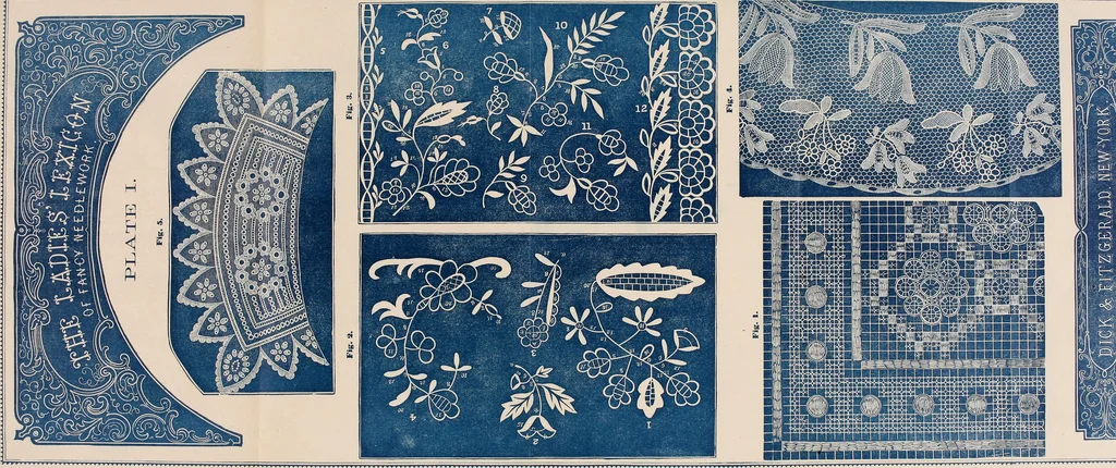 An illustration from The lady's manual of fancy work : a complete instructor in every variety of ornamental needle-work : including applique..., 1859, leaf 6