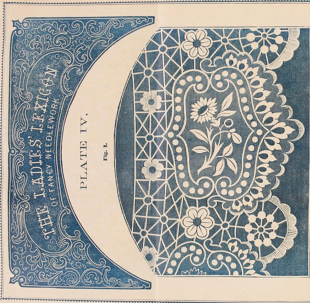 An illustration from The lady's manual of fancy work : a complete instructor in every variety of ornamental needle-work : including applique..., 1859, leaf 84