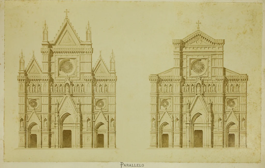 An illustration from La facciata di Santa Maria del Fiore, 1875, leaf 14
