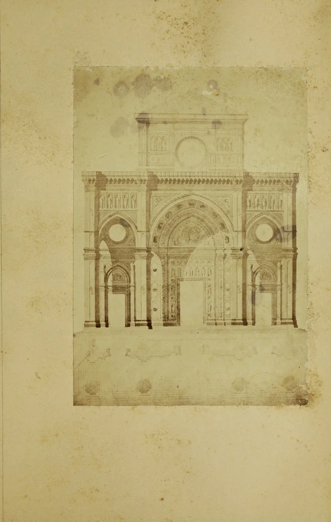An illustration from La facciata di Santa Maria del Fiore, 1875, leaf 18