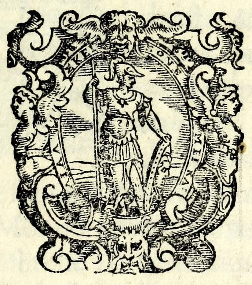 An illustration from La falsa ripvtatione della fortvna : favola morale, 1596, leaf 3