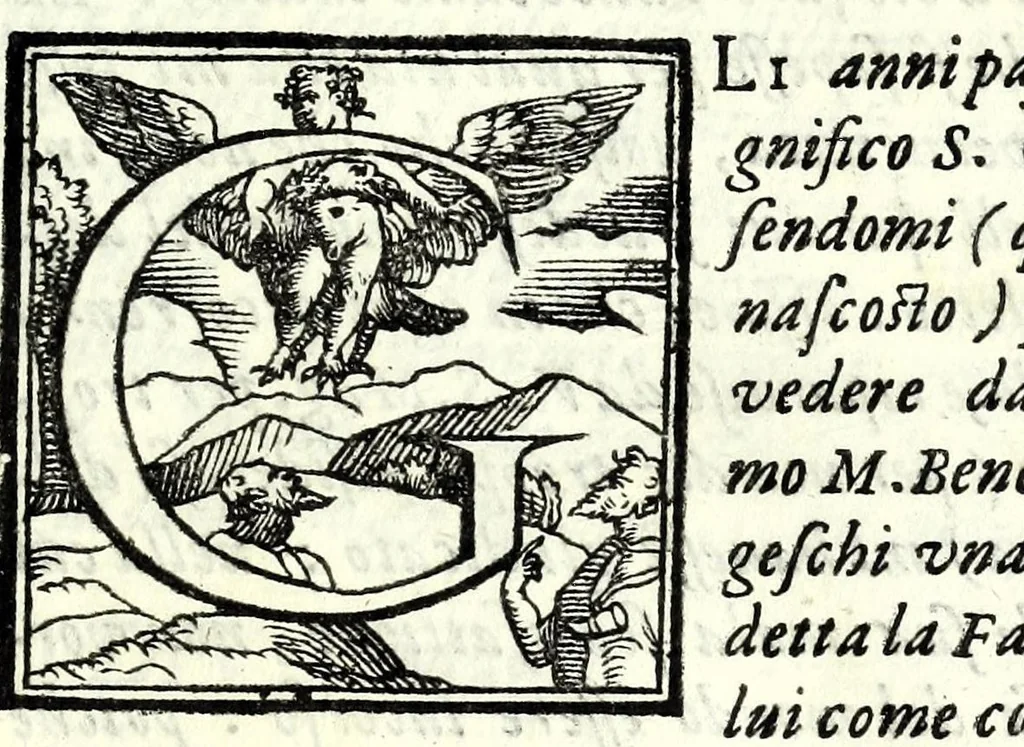 An illustration from La fancivlla : comedia, 1570, leaf 9