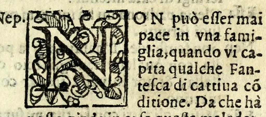 An illustration from La Fantesca : comedia, 1610, leaf 13