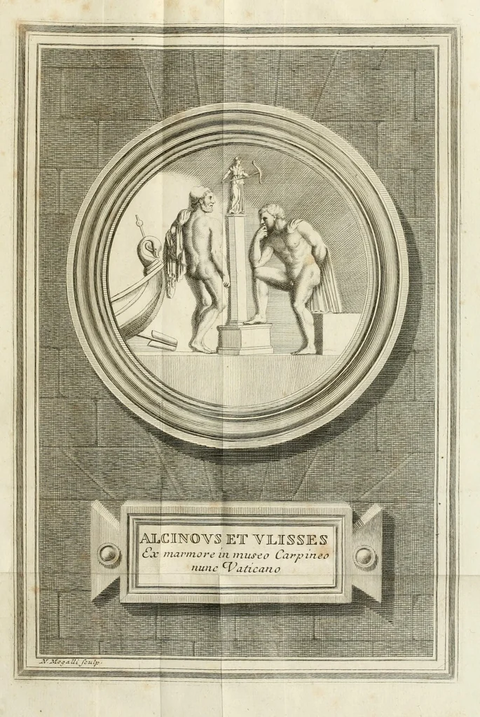 An illustration from La favola di Circe : rappresentata in un antico greco bassorilievo di marmo, 1758, leaf 23