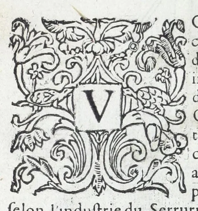 An illustration from La fidelle ouverture de l'art de serrurier : ou l'on void les principaulx preceptes, desseings [sic] et figures touchant les experiences et operations manuelles dudict art : ensemble vn petit traicté de diverses trempes, le tout, 1627, leaf 164