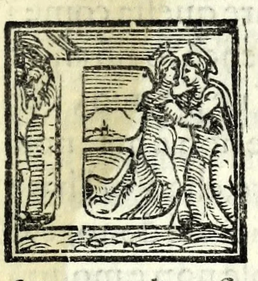 An illustration from La Floria : comedia, 1567, leaf 5