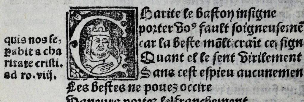 An illustration from La forest de conscience contenant la chasse des princes spirituelle, 1516, leaf 168