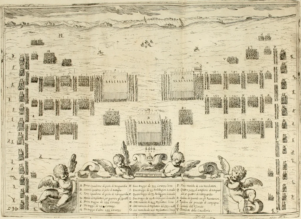 An illustration from La fortificatione, guardia, difesa, et espugnatione delle fortezze esperimentata in diuerse guerre, 1624, leaf 250