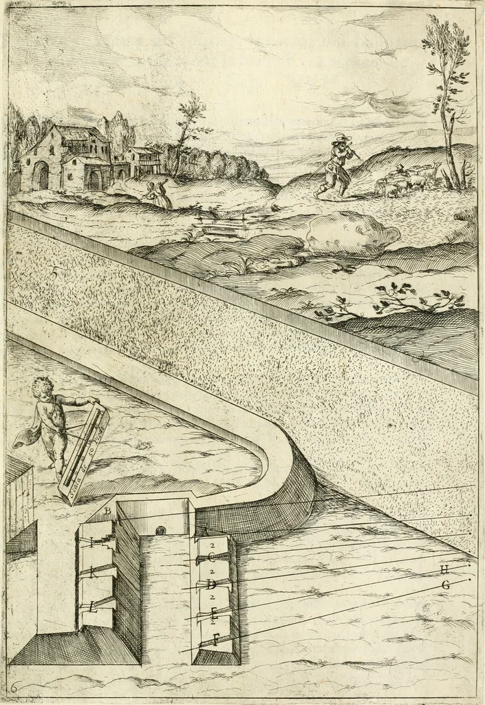An illustration from La fortificatione, guardia, difesa, et espugnatione delle fortezze esperimentata in diuerse guerre, 1624, leaf 66