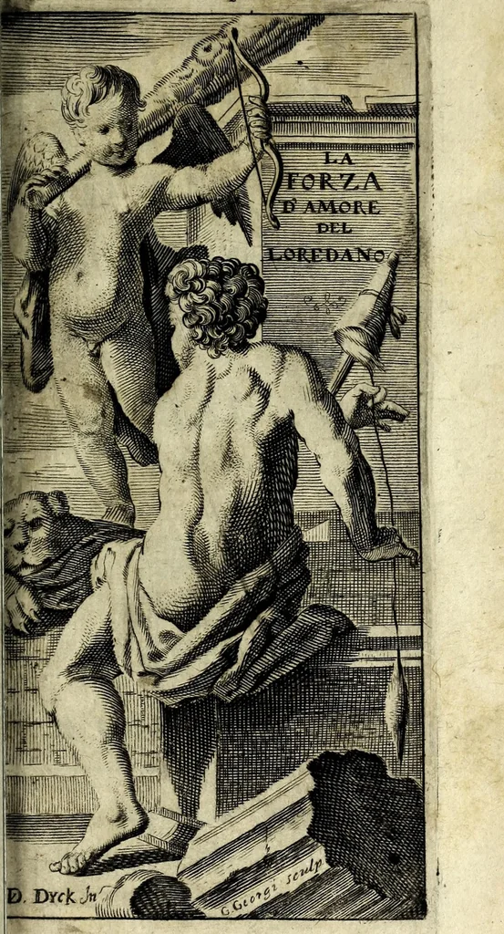An illustration from La forza d'amore : opera scenica, 1662, leaf 9