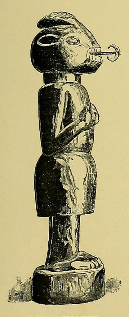 An illustration from La France au Dahomey, 1895, leaf 151