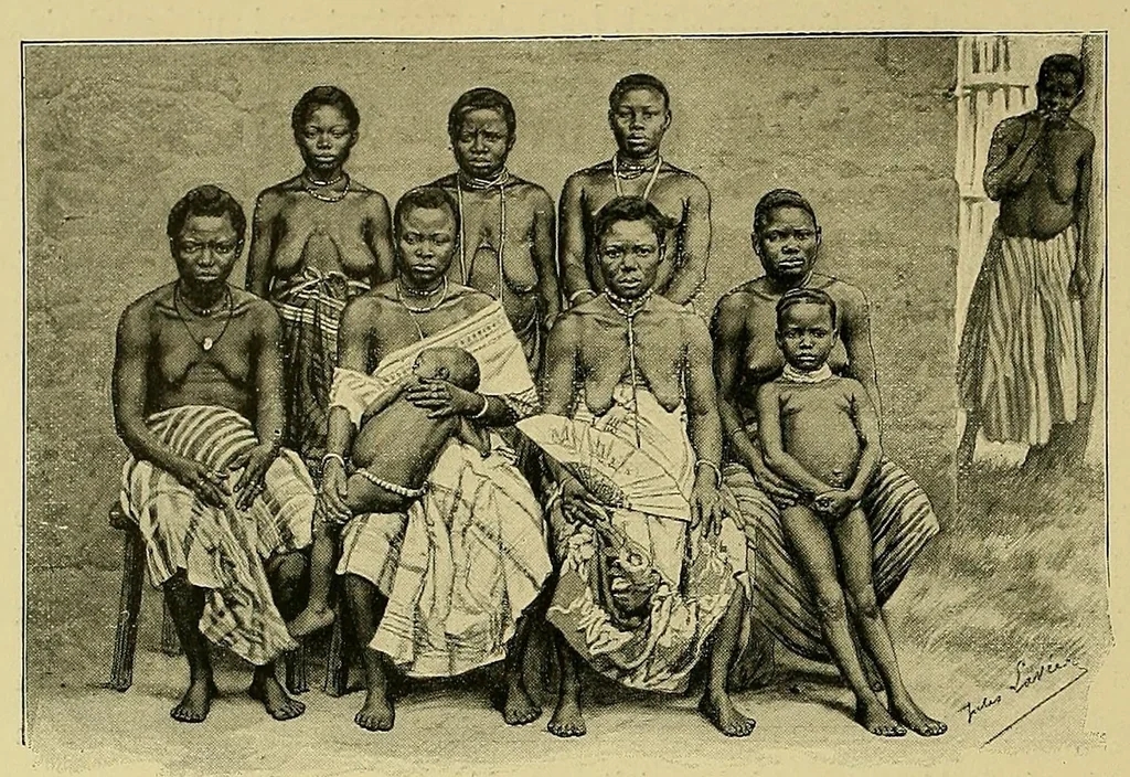 An illustration from La France au Dahomey, 1895, leaf 186