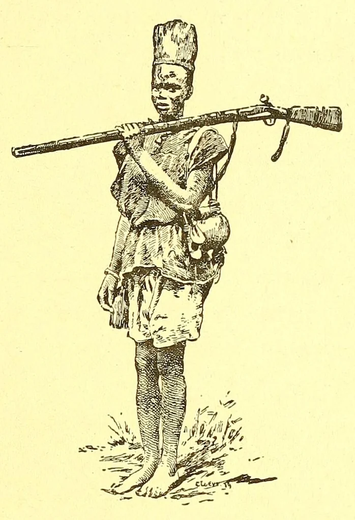 An illustration from La France au pays noir, 1893, leaf 303