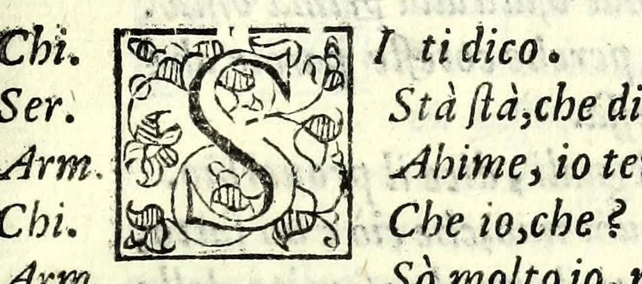 An illustration from La fravde : comedia nvova, 1597, leaf 75