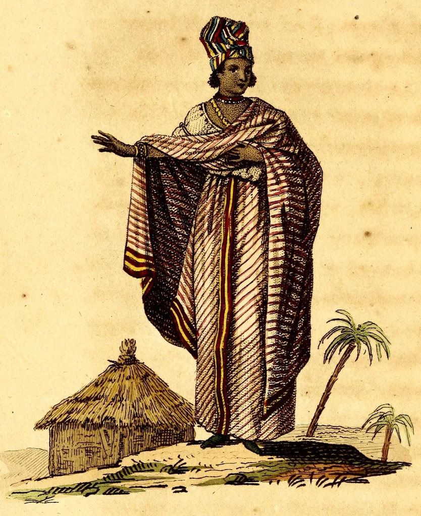 An illustration from L'Afrique, ou Histoire, moeurs, usages et coutumes des africains : le Sénégal, 1814, leaf 96