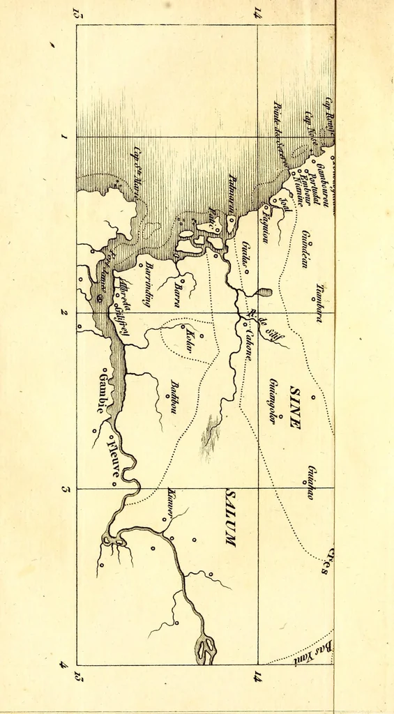 An illustration from L'Afrique, ou Histoire, moeurs, usages et coutumes des africains : le Sénégal, 1814, leaf 16