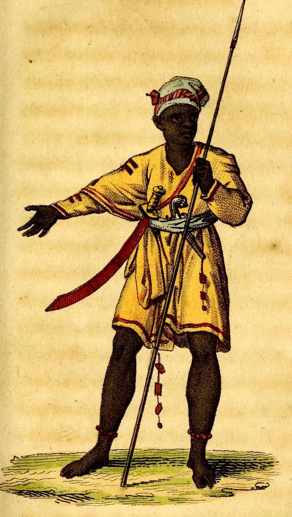 An illustration from L'Afrique, ou Histoire, moeurs, usages et coutumes des africains : le Sénégal, 1814, leaf 53