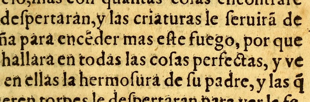 An illustration from La fundacion y summario de indulgencias del sacro Orden de Nuestra Señora de la Merced, Rede[m]ption de Captiuos. : Con vn breve tractado q[ue] enseña el camino d[e] la vida perfecta,, 1595, leaf 153