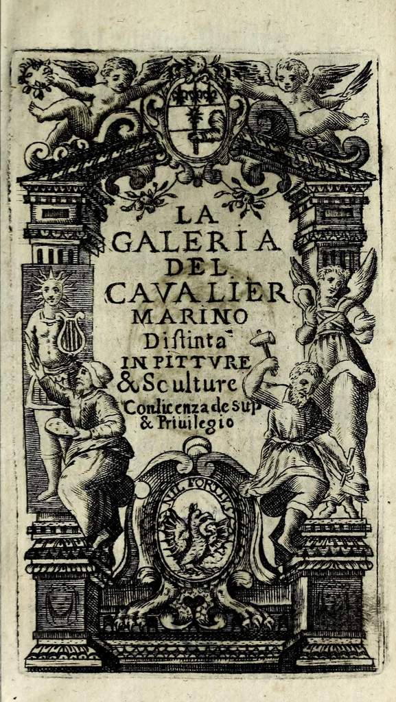 An illustration from La galeria del cavalier Marino : distinta in pittvre & sculture, 1620, leaf 5