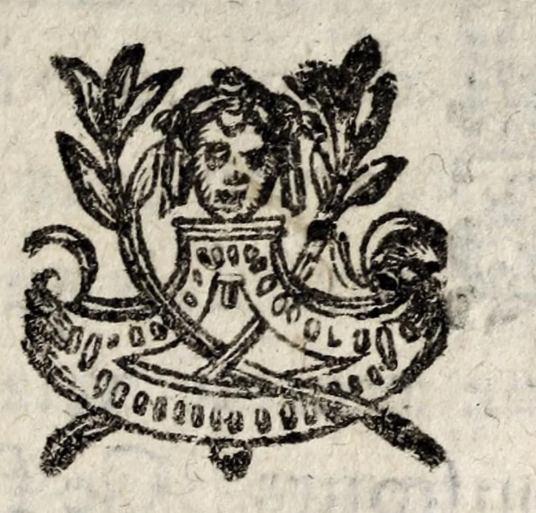 An illustration from La galerie ou les tableaux des dames illustres, 1642, leaf 185