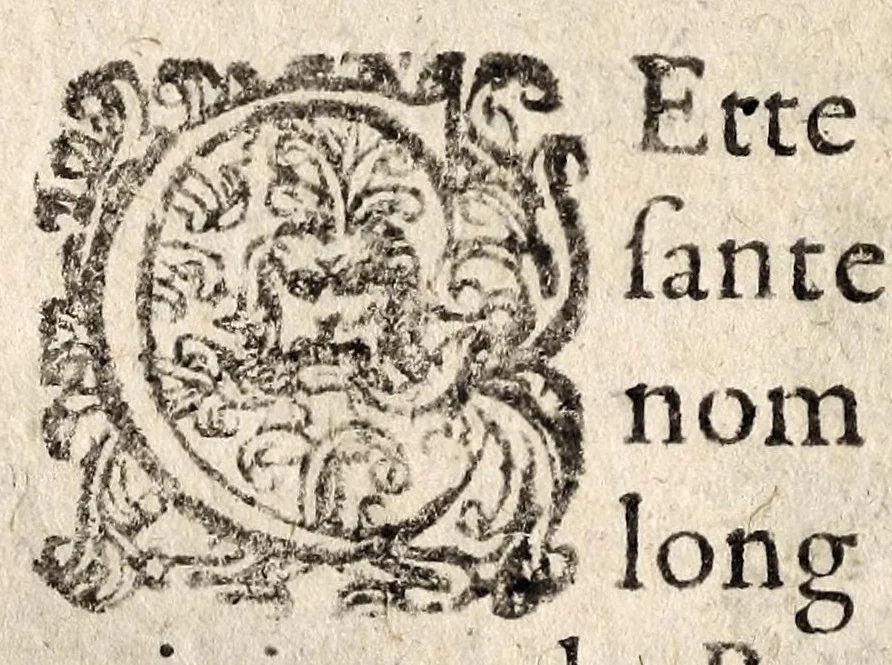 An illustration from La galerie ou les tableaux des dames illustres, 1642, leaf 342