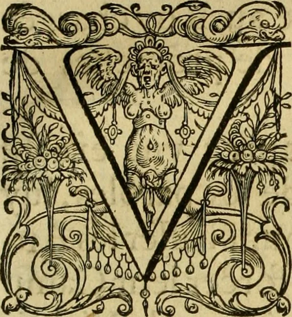 An illustration from La gallerie des femmes fortes, 1647, leaf 374