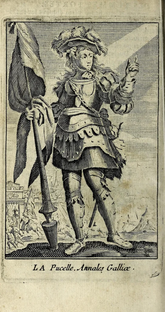 An illustration from La gallerie des femmes fortes, 1665, leaf 528
