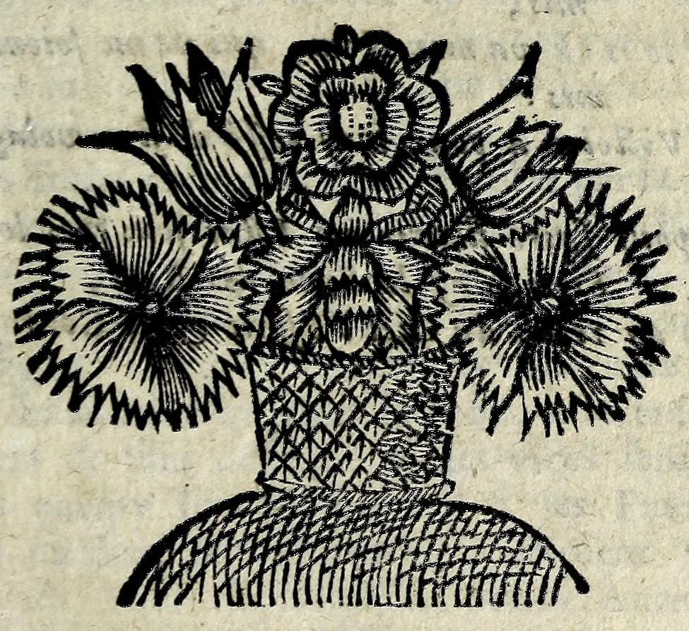 An illustration from La gallerie des femmes fortes, 1665, leaf 57