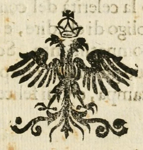 An illustration from La gara delle stagioni : torneo a cauallo, rappresentato in Modana nel passaggio de serenissimi arciduchi Ferdinando Carlo, Sigismondo Francesco d'Austria et archiduchessa Anna di Toscana, 1652, leaf 3
