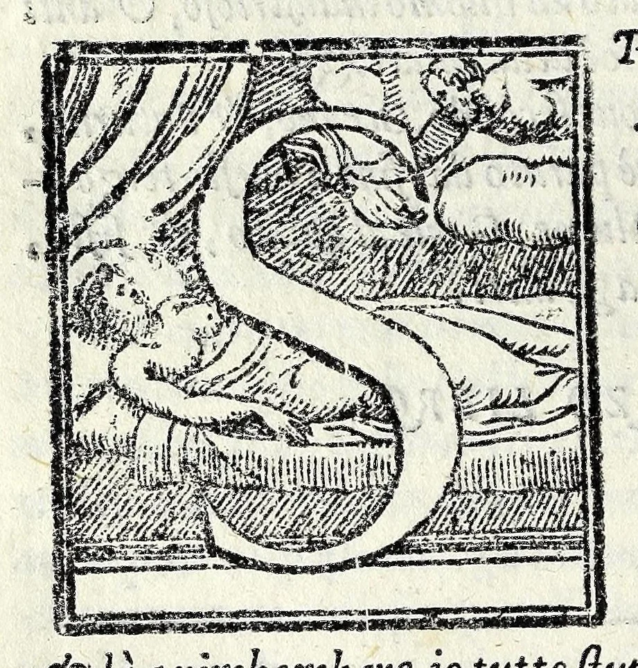 An illustration from La geneologia de gli dei de gentili, 1581, leaf 136
