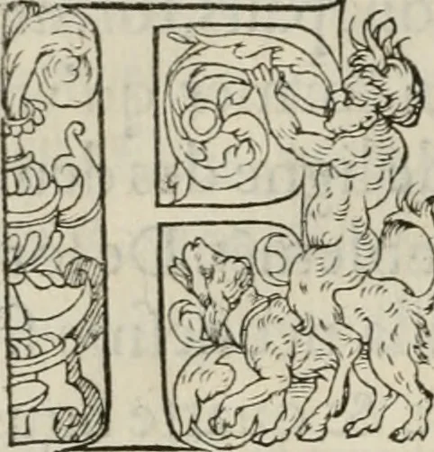 An illustration from La geomance dv Seigneur Christofe de Cattan, gentilhomme Geneuoys. Liure non moins plaisant & recreatif. Auec la roüe de Pythagoras, 1558, leaf 35