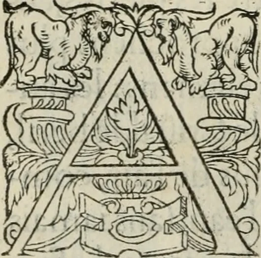 An illustration from La geomance dv Seigneur Christofe de Cattan, gentilhomme Geneuoys. Liure non moins plaisant & recreatif. Auec la roüe de Pythagoras, 1558, leaf 45