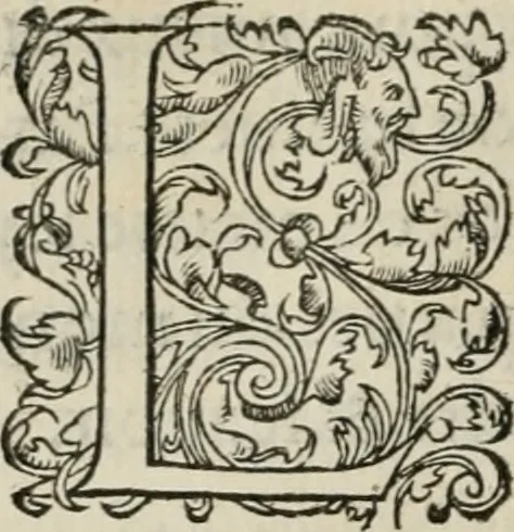 An illustration from La geomance dv Seigneur Christofe de Cattan, gentilhomme Geneuoys. Liure non moins plaisant & recreatif. Auec la roüe de Pythagoras, 1558, leaf 49