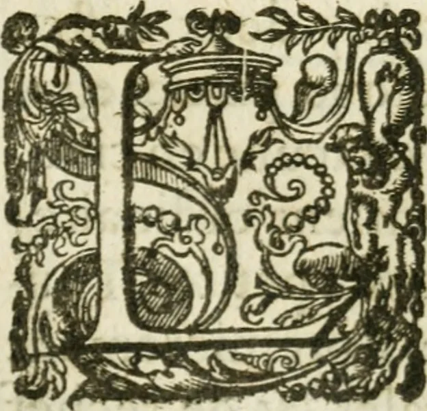 An illustration from La geometrie; ou, Mesure des lignes droittes esloignees par le quarrè geometrique, 1643, leaf 12