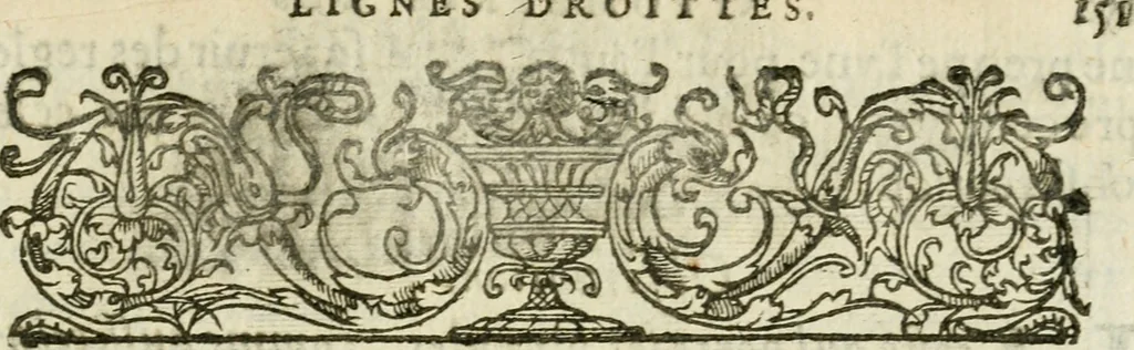 An illustration from La geometrie; ou, Mesure des lignes droittes esloignees par le quarrè geometrique, 1643, leaf 162