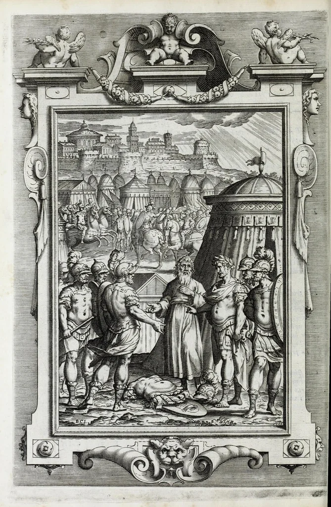 An illustration from La Gerusalemme di Torquato Tasso, 1617, leaf 110