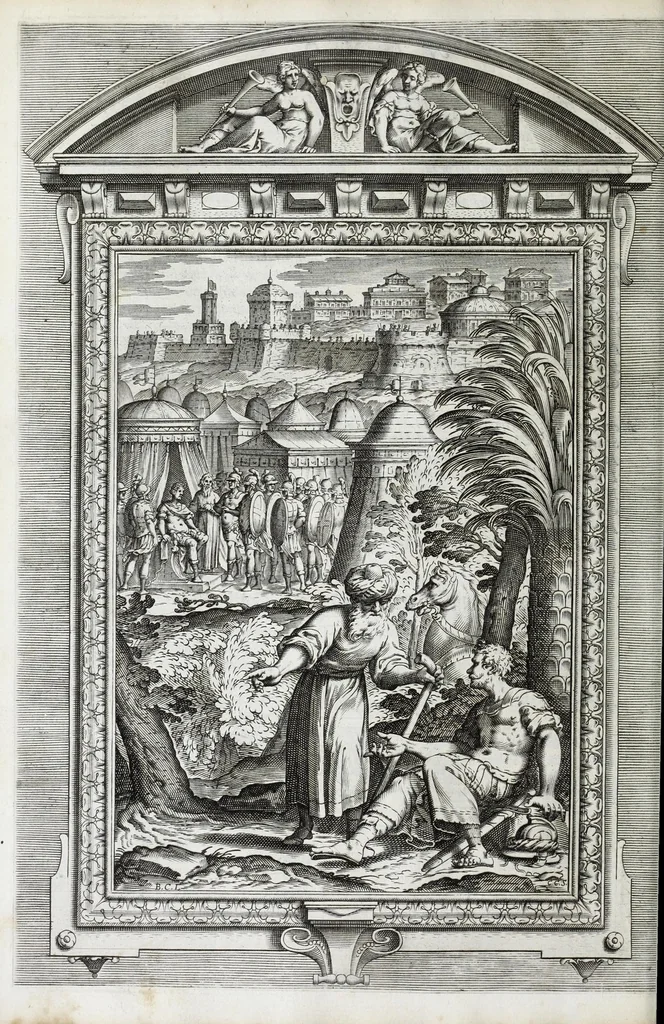 An illustration from La Gerusalemme di Torquato Tasso, 1617, leaf 134