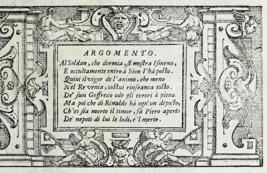 An illustration from La Gerusalemme di Torquato Tasso, 1617, leaf 135