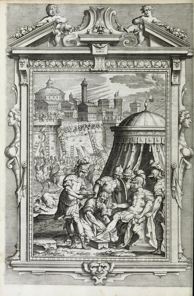 An illustration from La Gerusalemme di Torquato Tasso, 1617, leaf 144