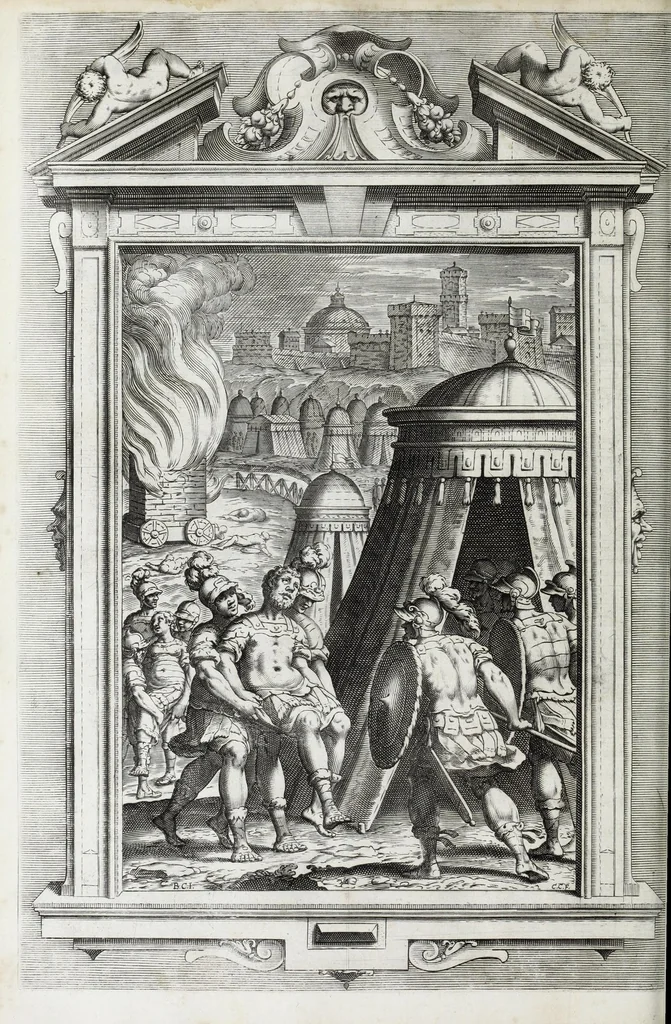 An illustration from La Gerusalemme di Torquato Tasso, 1617, leaf 156