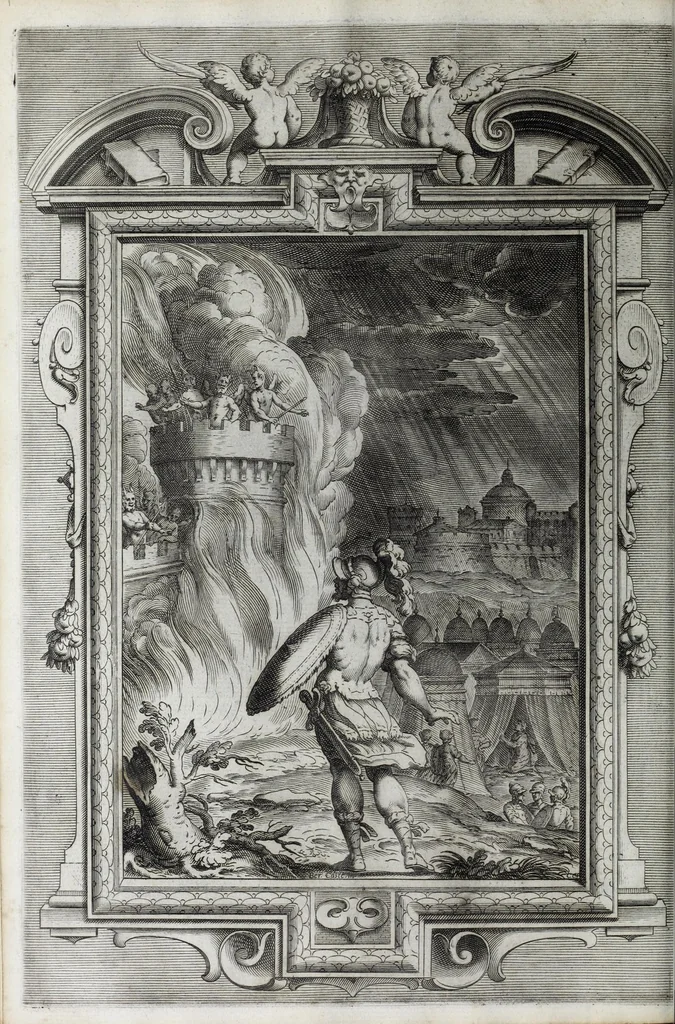 An illustration from La Gerusalemme di Torquato Tasso, 1617, leaf 170