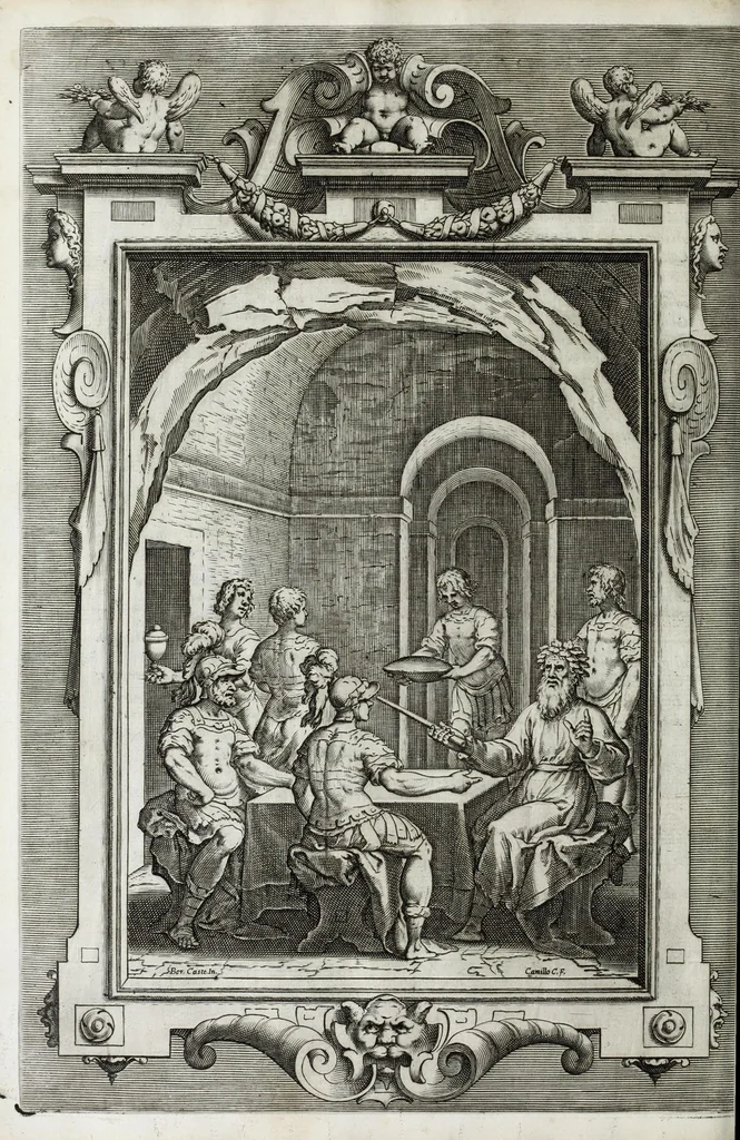 An illustration from La Gerusalemme di Torquato Tasso, 1617, leaf 180