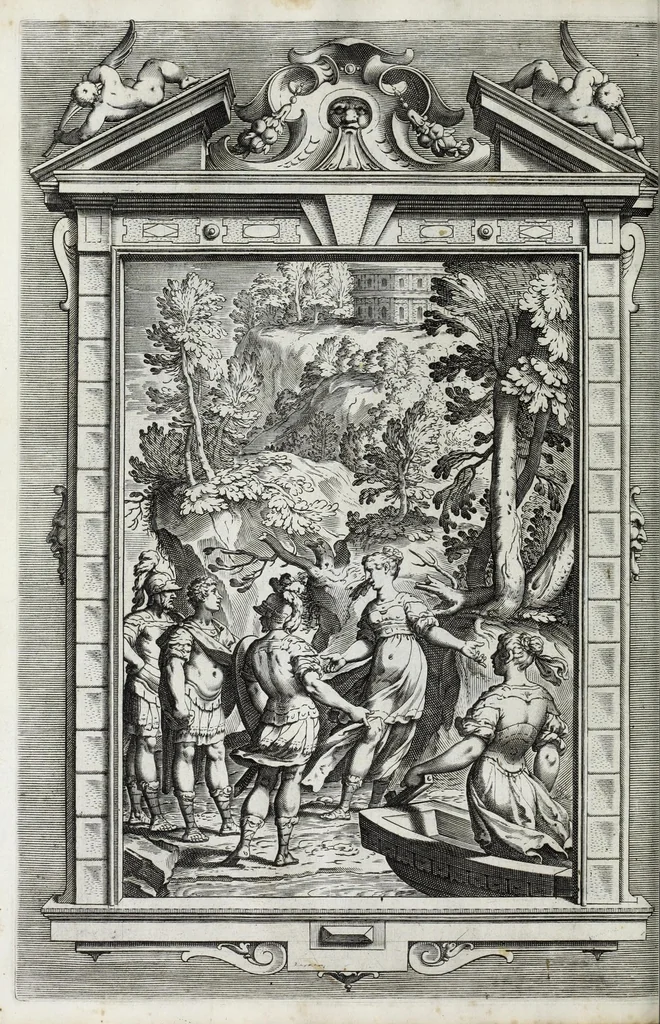 An illustration from La Gerusalemme di Torquato Tasso, 1617, leaf 200