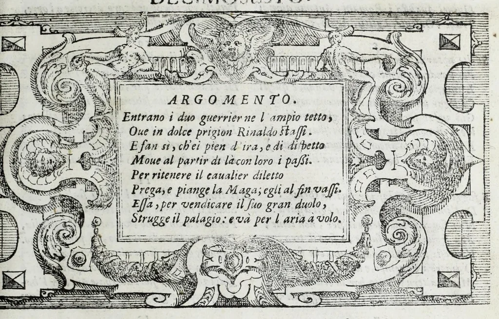 An illustration from La Gerusalemme di Torquato Tasso, 1617, leaf 201