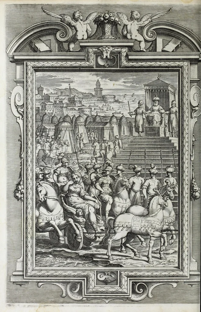 An illustration from La Gerusalemme di Torquato Tasso, 1617, leaf 210