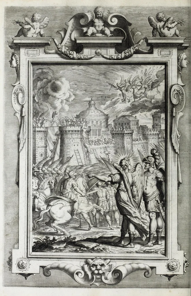 An illustration from La Gerusalemme di Torquato Tasso, 1617, leaf 222